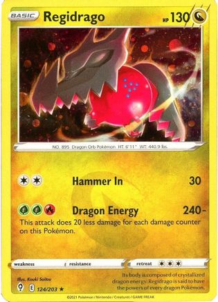 Regidrago - 124/203 (Cosmos Holo) (124) [Miscellaneous Cards & Products] Holofoil