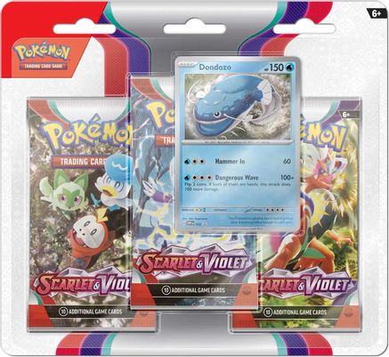 Pokemon Scarlet & Violet 3 Pack Blister [Dondozo]