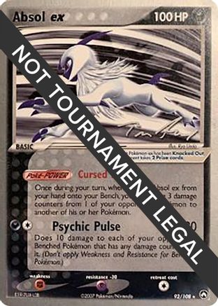 Absol ex - 2007 (Tom Roos) (92) [World Championship Decks]