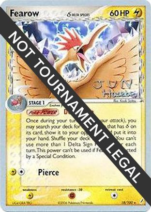 Fearow (Delta Species) - 2007 (Jun Hasebe) (18) [World Championship Decks]