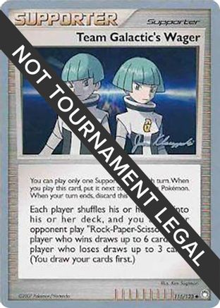 Team Galactic's Wager - 2008 (Jason Klaczynski) (115) [World Championship Decks]