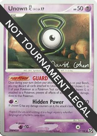 Unown [G] - 2009 (David Cohen) (57) [World Championship Decks]