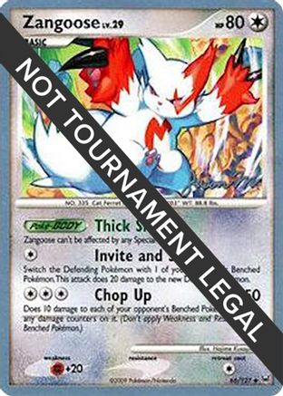 Zangoose - 2009 (Jason Martinez) (66) [World Championship Decks]
