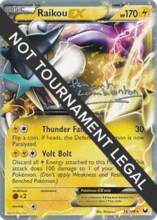 Raikou EX - 2013 (Clement Lamberton) (38) [World Championship Decks]