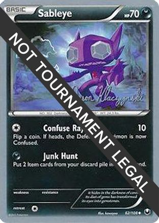 Sableye - 2013 (Jason Klaczynski) (62) [World Championship Decks]