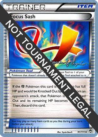 Focus Sash - 2015 (Alejandro Ng-Guzman) (91) [World Championship Decks]
