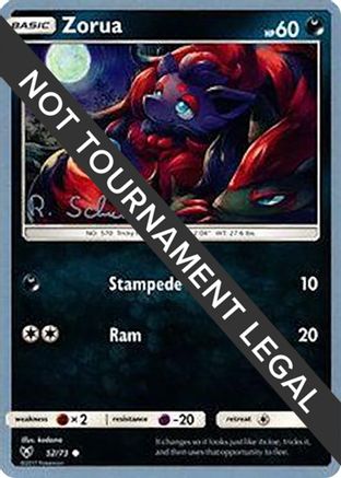 Zorua - 2018 (Robin Schulz) (52) [World Championship Decks]
