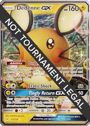 Dedenne GX - 2019 (Henry Brand) (57) [World Championship Decks]
