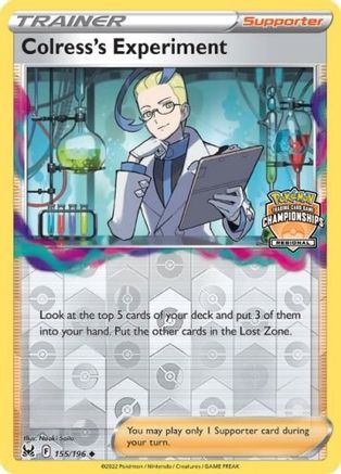 Colress's Experiment (Regional Championships) (155) [League & Championship Cards] Reverse Holofoil