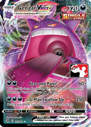 Gengar VMAX (157) [Prize Pack Series Cards] Holofoil