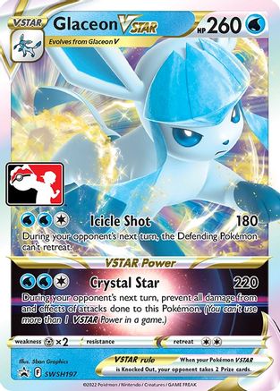 Glaceon VSTAR (SWSH197) [Prize Pack Series Cards] Holofoil