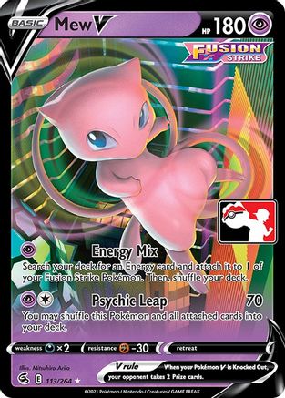 Mew V (113) [Prize Pack Series Cards] Holofoil