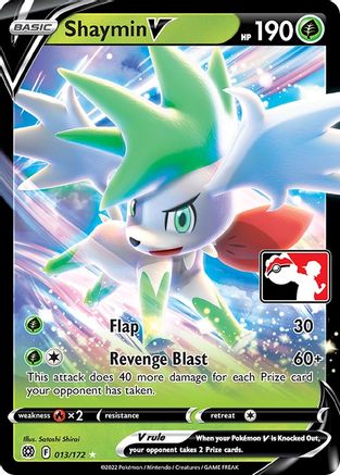 Shaymin V (13) [Prize Pack Series Cards] Holofoil