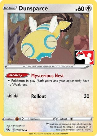 Dunsparce (207) [Prize Pack Series Cards]