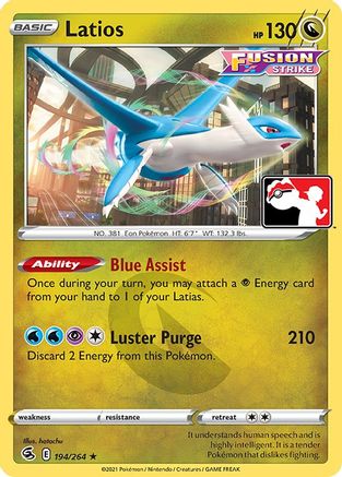 Latios (194) [Prize Pack Series Cards]