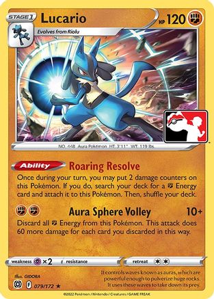 Lucario - 079/172 (79) [Prize Pack Series Cards]