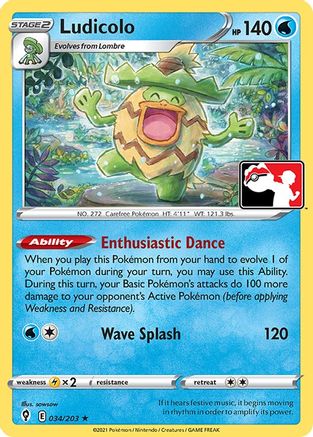 Ludicolo (34) [Prize Pack Series Cards]