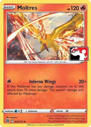 Moltres (21) [Prize Pack Series Cards]