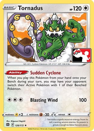 Tornadus (126) [Prize Pack Series Cards]