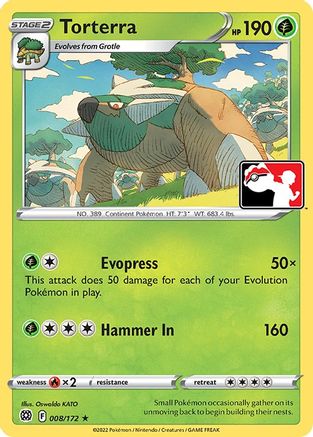 Torterra (8) [Prize Pack Series Cards]
