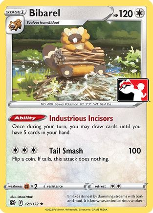 Bibarel (121) [Prize Pack Series Cards]