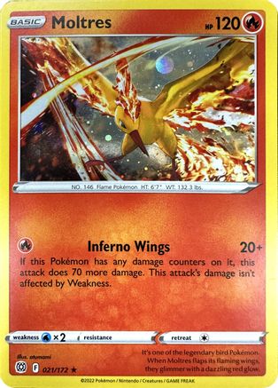 Moltres (Cosmos Holo) (21) [Miscellaneous Cards & Products] Holofoil