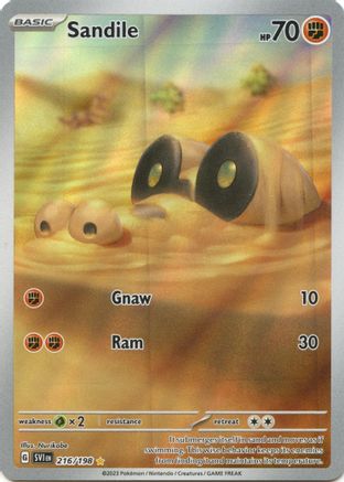 Sandile - 216/198 (216) [SV01: Scarlet & Violet Base Set] Holofoil
