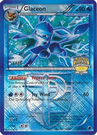 Glaceon - 23/116 (City Championships) [Staff] (23) [League & Championship Cards] Holofoil