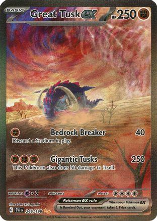 Great Tusk ex - 246/198 (246) [SV01: Scarlet & Violet Base Set] Holofoil