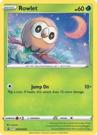 Rowlet - SWSH220 (Cosmos Holo) (SWSH220) [Miscellaneous Cards & Products] Holofoil