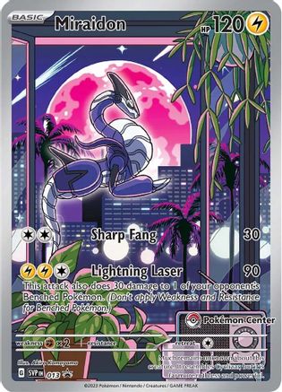 Miraidon - 013 (Pokemon Center Exclusive) (13) [SV: Scarlet & Violet Promo Cards] Holofoil