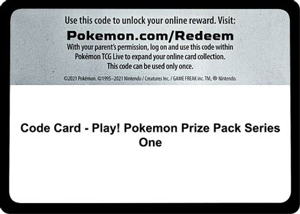 Code Card - Play! Pokemon Prize Pack Series One () [Prize Pack Series Cards]
