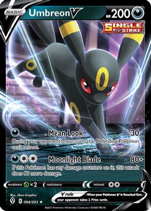 Umbreon V - 094/203 (Non-Holo) (94) [Deck Exclusives]