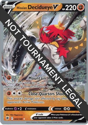 Hisuian Decidueye V - 2022 (Ondrej Skubal) (83) [World Championship Decks]