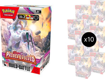Pokemon Paldea Evolved Build & Battle Box Display
