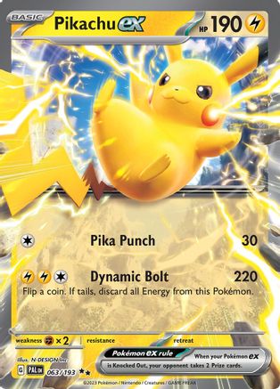 Pikachu ex (63) [SV02: Paldea Evolved] Holofoil