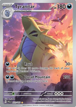Tyranitar - 222/193 (222) [SV02: Paldea Evolved] Holofoil
