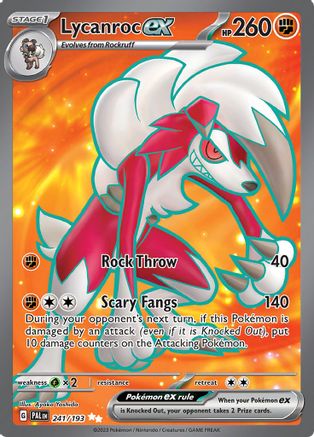 Lycanroc ex - 241/193 (241) [SV02: Paldea Evolved] Holofoil