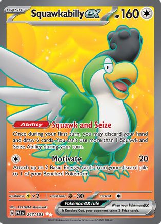 Squawkabilly ex - 247/193 (247) [SV02: Paldea Evolved] Holofoil