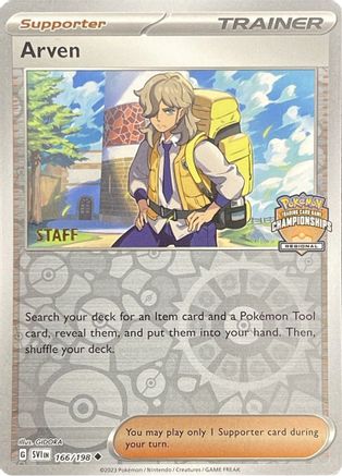 Arven - 166/198 (Regional Championships) [Staff] (166) [League & Championship Cards] Reverse Holofoil