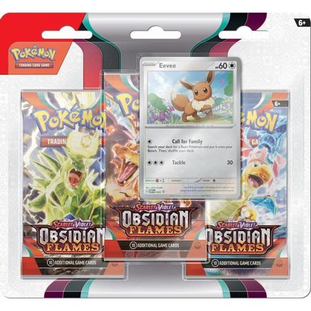Pokemon Obsidian Flames 3 Pack Blister [Eevee]