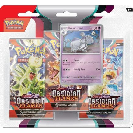 Pokemon Obsidian Flames 3 Pack Blister [Houndstone]