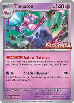 Tinkaton - 020 (Prerelease) (20) [SV: Scarlet & Violet Promo Cards] Holofoil