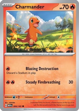 Charmander - 004/165 (4) [SV: Scarlet & Violet 151]