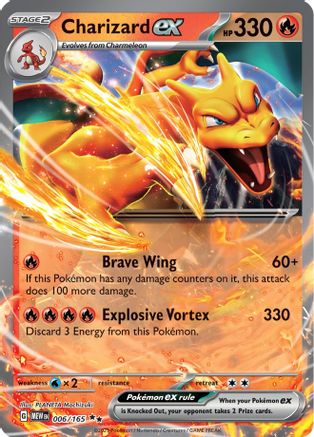 Charizard ex - 006/165 (6) [SV: Scarlet & Violet 151] Holofoil
