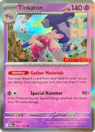 Tinkaton - 105/193 (GameStop Exclusive) (105) [Miscellaneous Cards & Products] Holofoil
