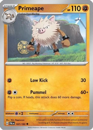 Primeape - 107/193 (Cosmos Holo) (107) [Miscellaneous Cards & Products] Holofoil