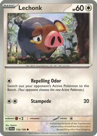 Lechonk - 154/198 (Holo) (154) [Deck Exclusives] Holofoil