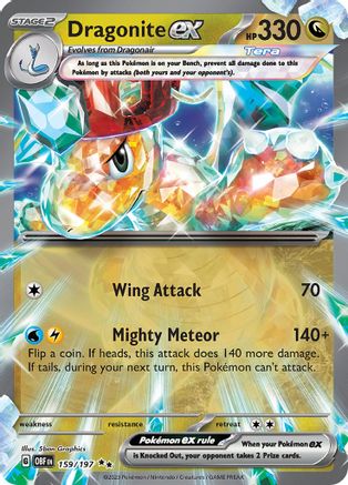 Dragonite ex (159) [SV03: Obsidian Flames] Holofoil