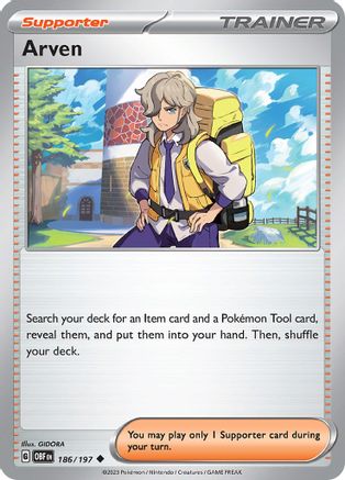 Arven (186) [SV03: Obsidian Flames] Reverse Holofoil